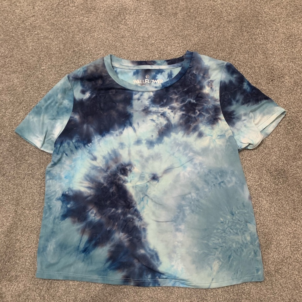 Blue tie dye shirt